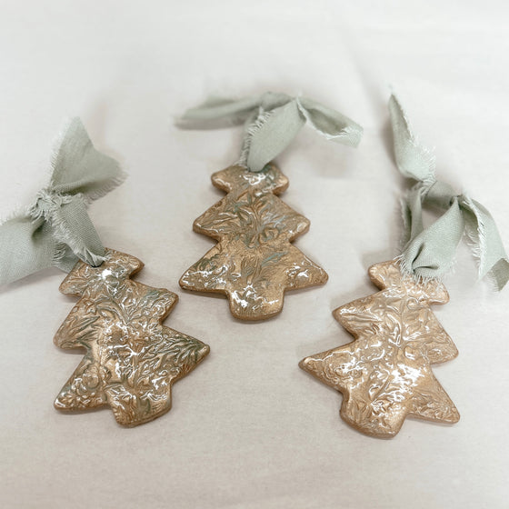 Ribbon + Resin Ornaments
