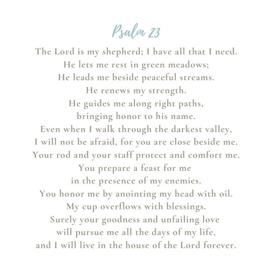 Psalm 23 Sercy